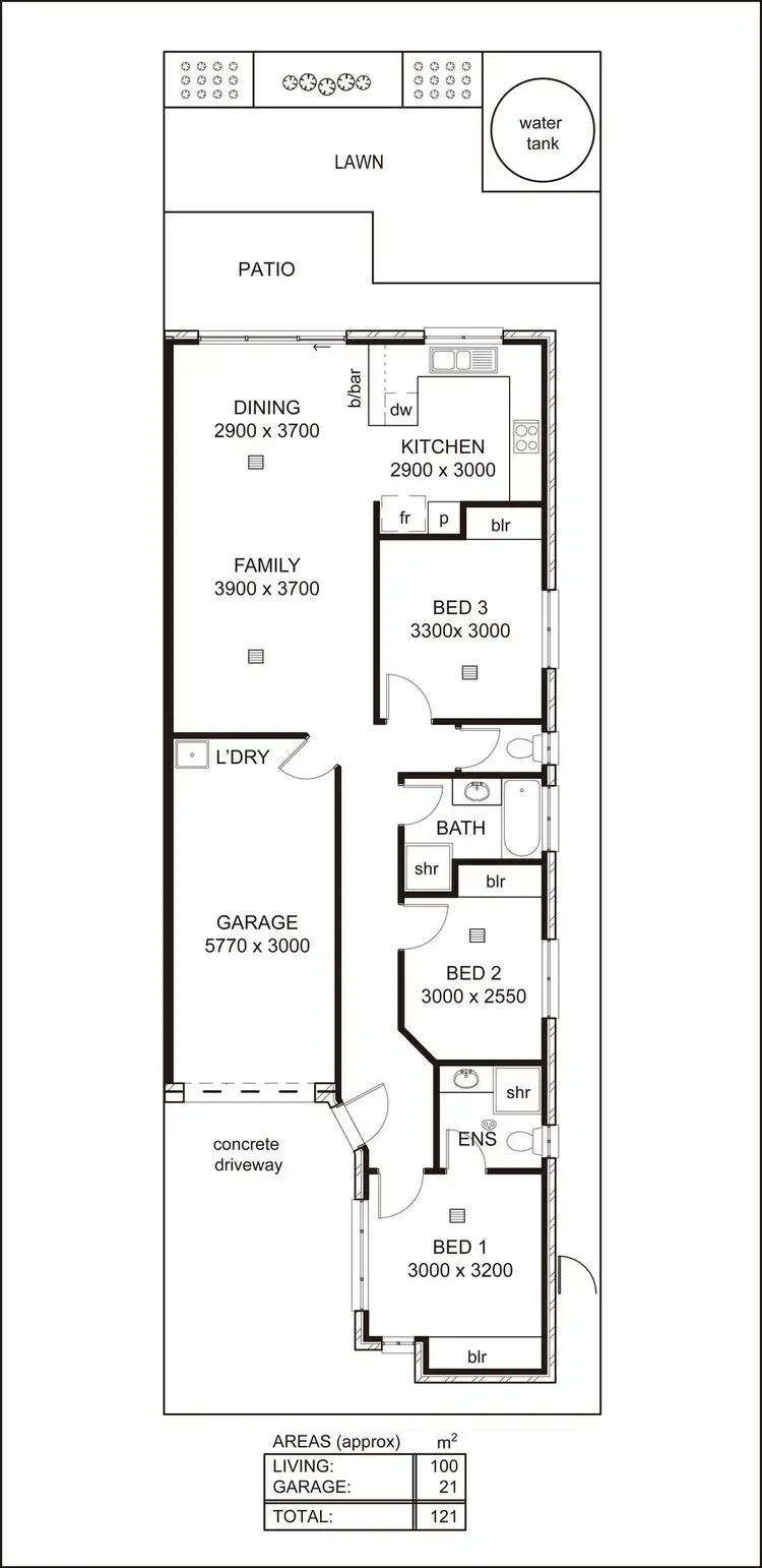 Floorplan of Homely house listing, 6B Shearing Street, Oaklands Park SA 5046