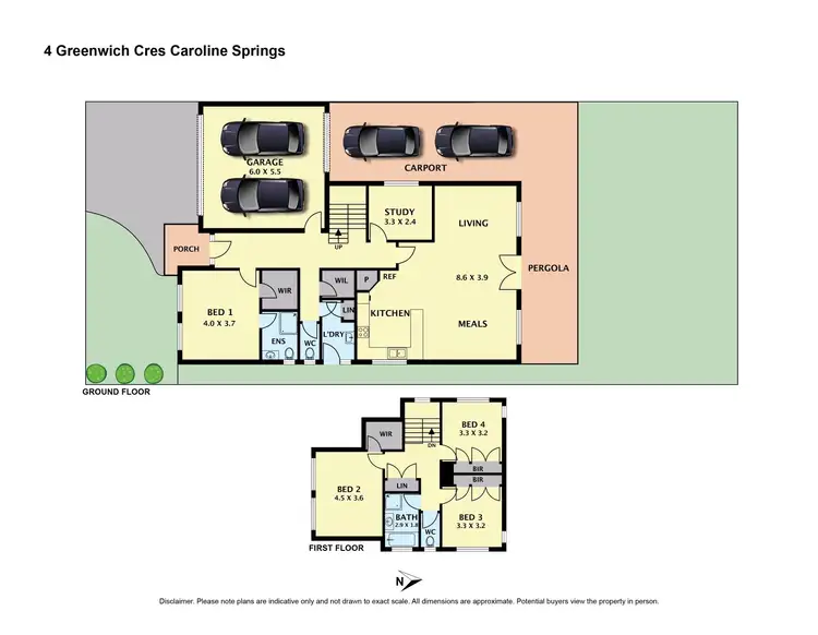 Floorplan of Homely house listing, 4 Greenwich Crescent, Caroline Springs VIC 3023