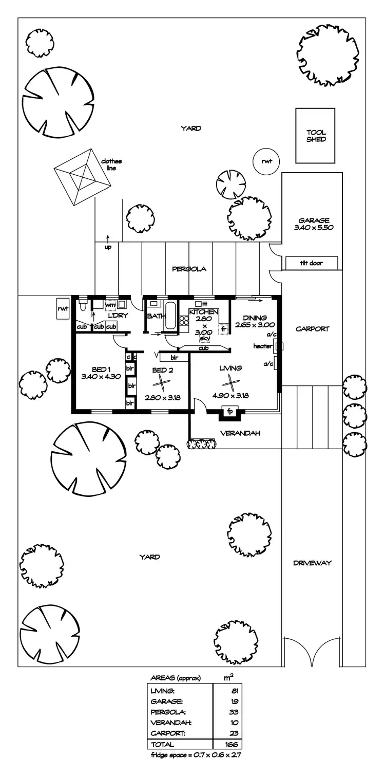 Floorplan of Homely house listing, 10 Newton Terrace, Enfield SA 5085