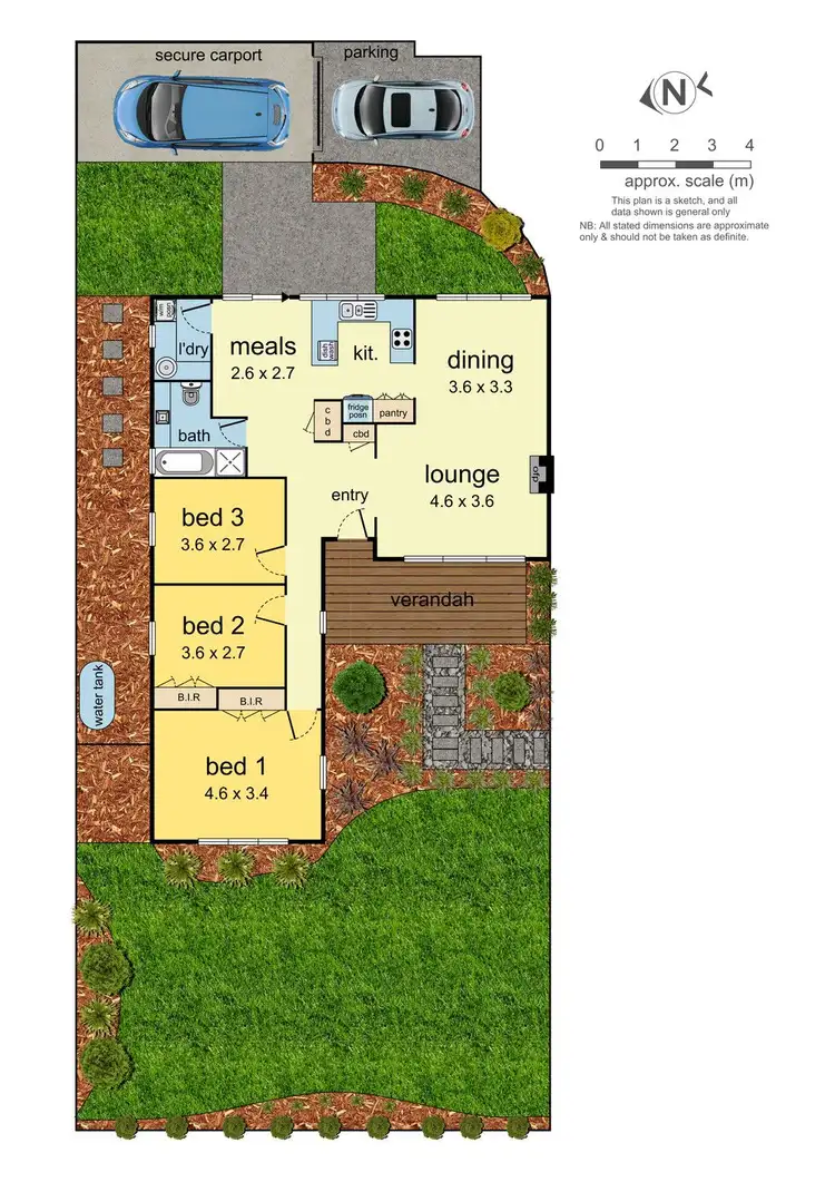 Floorplan of Homely unit listing, 1/54 Baird Street, Mulgrave VIC 3170