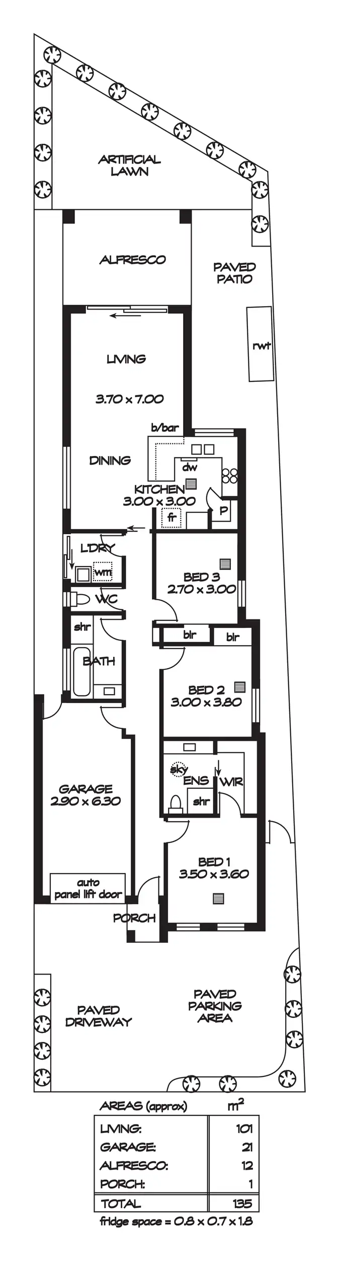 Floorplan of Homely house listing, 19 Kelmscott Street, Oaklands Park SA 5046