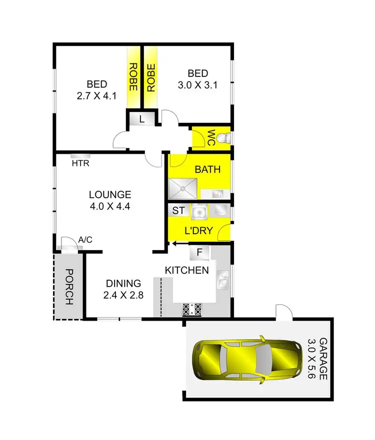 Floorplan of Homely unit listing, 7/12 Cedar Grove, Highton VIC 3216