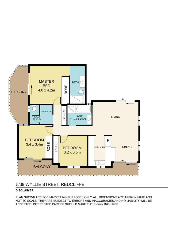 Floorplan of Homely unit listing, 5/39 Wyllie Street, Redcliffe QLD 4020