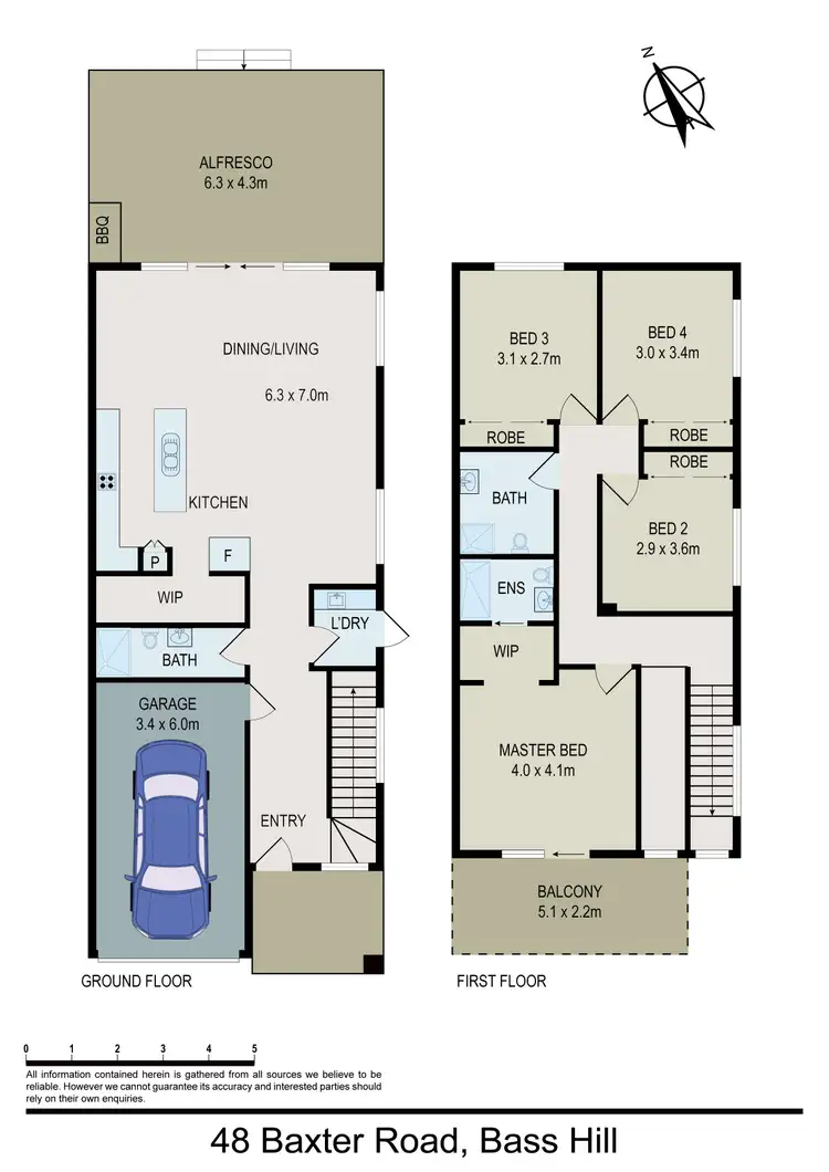 Floorplan of Homely other listing, 48 Baxter Road, Bass Hill NSW 2197