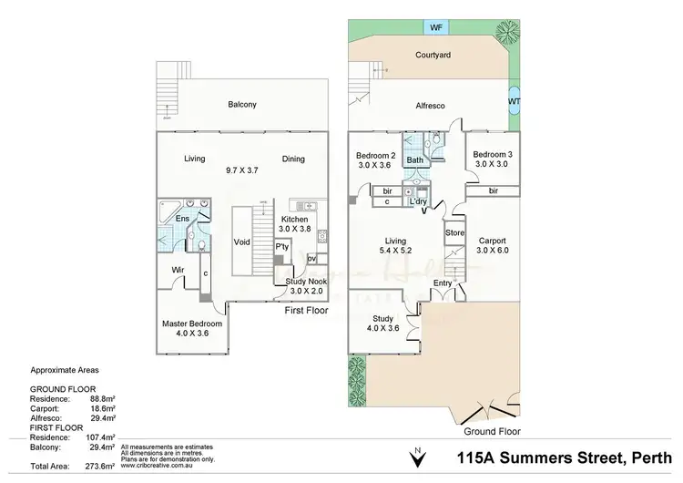 Floorplan of Homely house listing, 115A Summers Street, Perth WA 6000