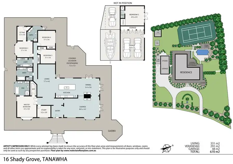 Floorplan of Homely house listing, 16 Shady Grove, Tanawha QLD 4556