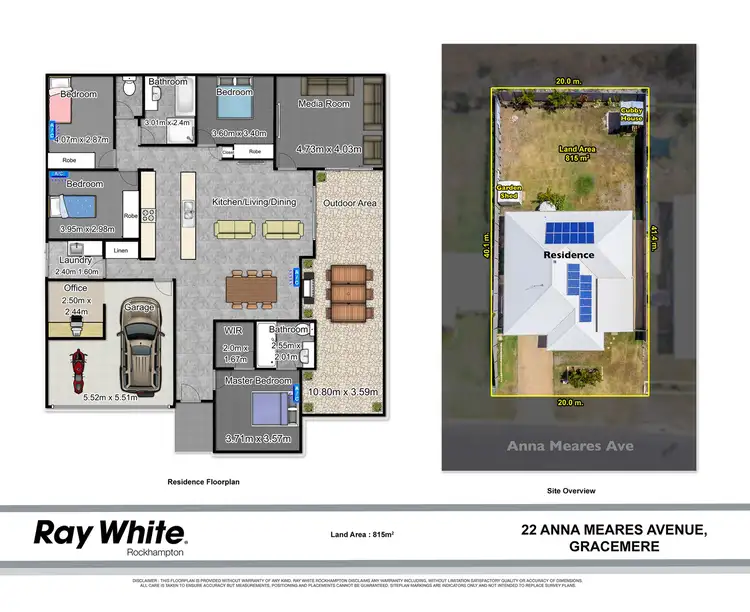 Floorplan of Homely house listing, 22 Anna Meares Avenue, Gracemere QLD 4702