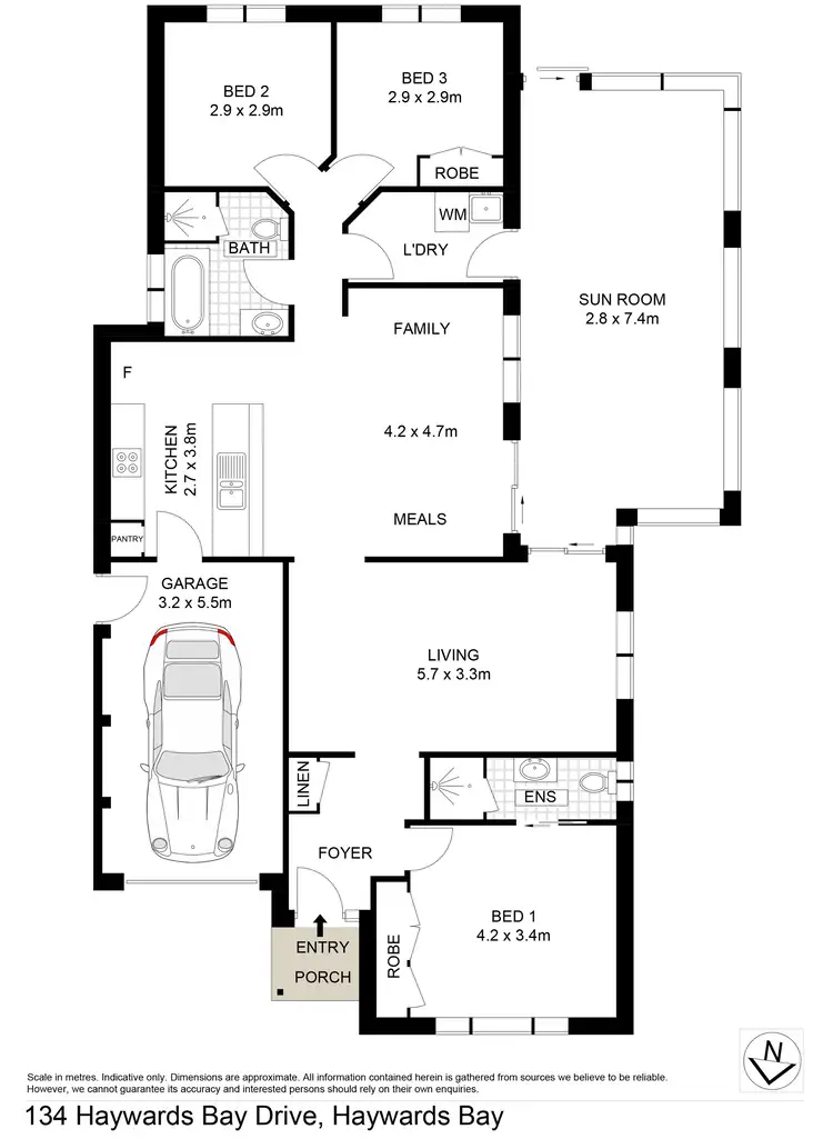 Floorplan of Homely house listing, 134 Haywards Bay Drive, Haywards Bay NSW 2530