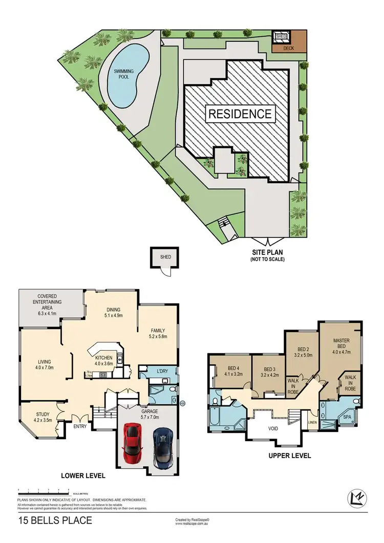 Floorplan of Homely house listing, 15 Bells Place, Carindale QLD 4152