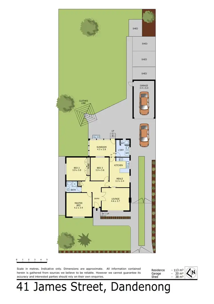 Floorplan of Homely house listing, 41 James Street, Dandenong VIC 3175