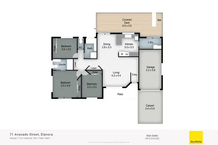 Floorplan of Homely house listing, 71 Avocado Street, Elanora QLD 4221