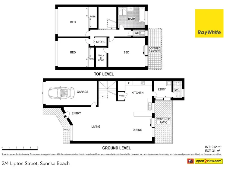Floorplan of Homely unit listing, 2/4 Lipton Street, Sunrise Beach QLD 4567