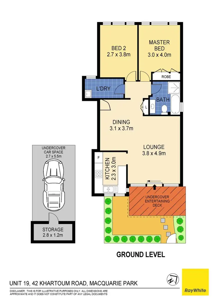 Floorplan of Homely unit listing, 19/40-42 Khartoum Road, Macquarie Park NSW 2113