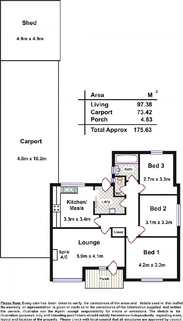 Floorplan of Homely house listing, 19 Willochra Street, Largs North SA 5016