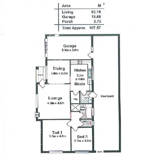 Floorplan of Homely house listing, 2/18 Elizabeth Street, Rosewater SA 5013