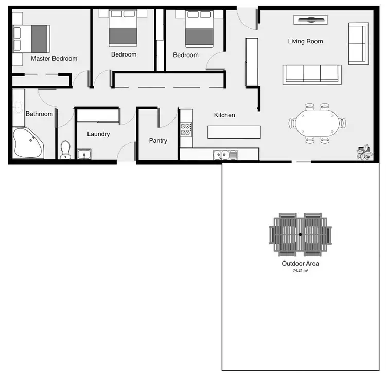 Floorplan of Homely house listing, 26 Konnung Avenue, Red Cliffs VIC 3496