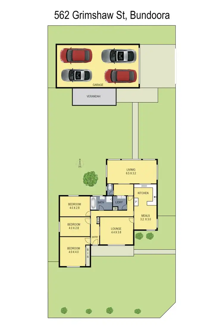 Floorplan of Homely house listing, 562 Grimshaw Street, Bundoora VIC 3083