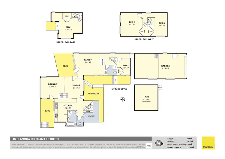 Floorplan of Homely house listing, 46 Elanora Road, Kiama Heights NSW 2533