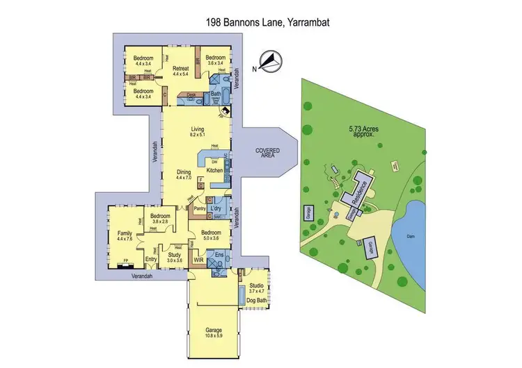 Floorplan of Homely rural property listing, 198-214 Bannons Lane, Yarrambat VIC 3091