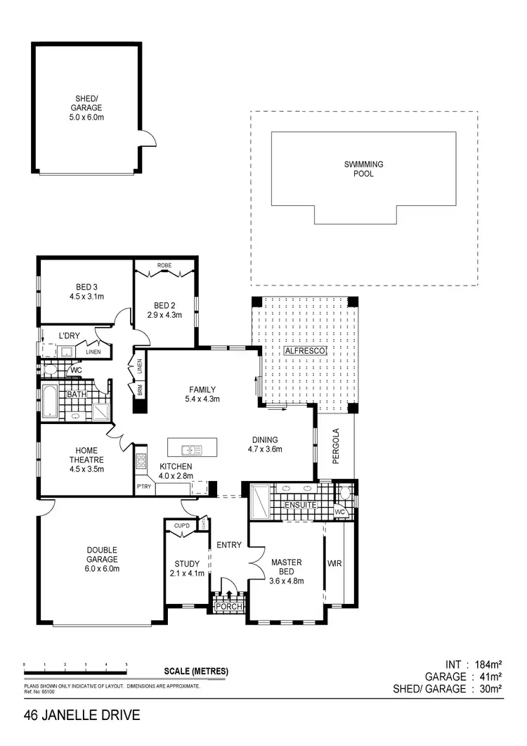 Floorplan of Homely house listing, 46 Janelle Drive, Maiden Gully VIC 3551