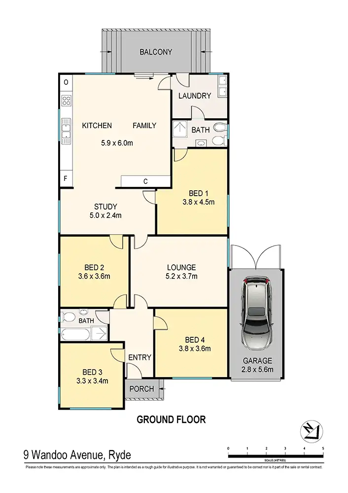 Floorplan of Homely house listing, 9 Wandoo Avenue, Ryde NSW 2112