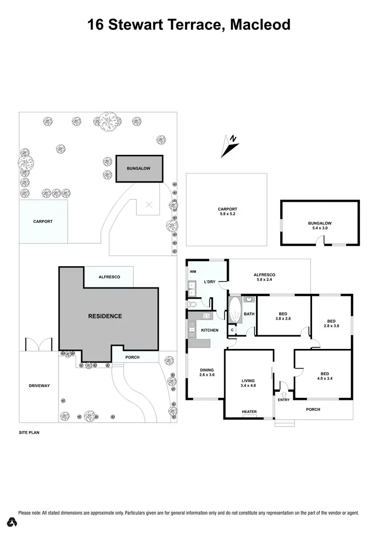 Floorplan of Homely house listing, 16 Stewart Terrace, Macleod VIC 3085