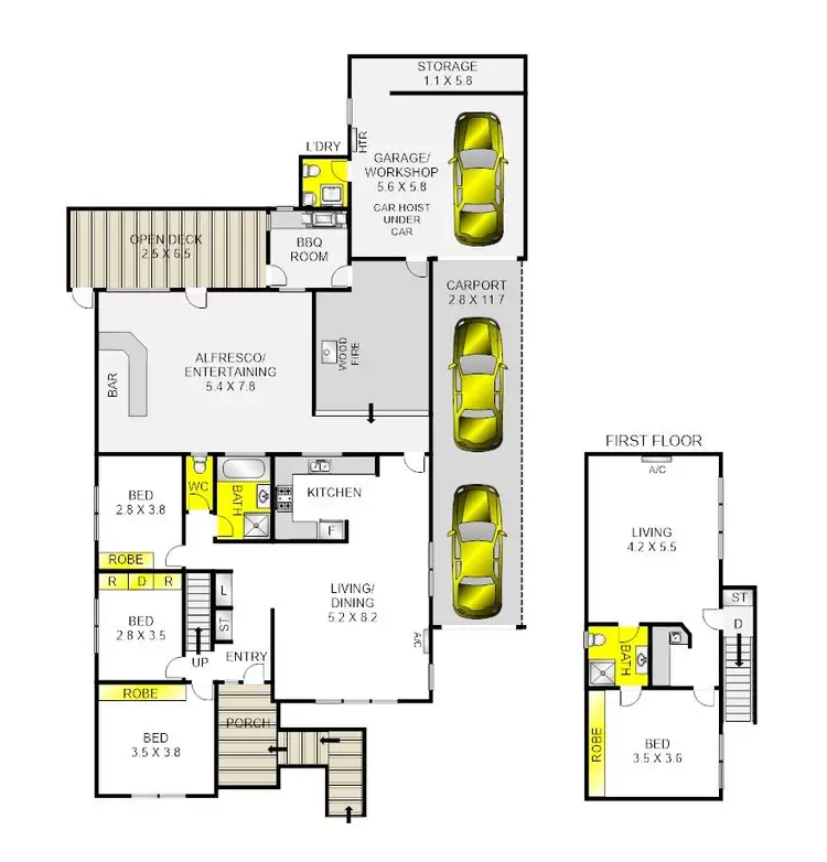 Floorplan of Homely house listing, 3 Redfearn Court, Corio VIC 3214