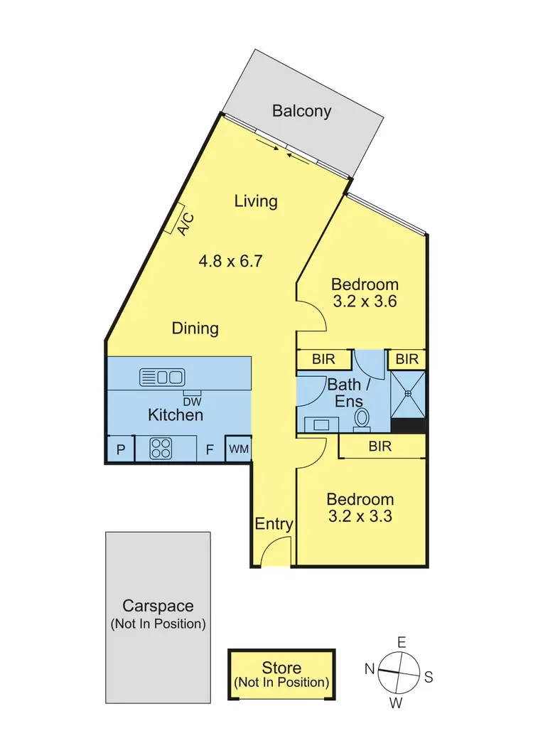 Floorplan of Homely apartment listing, 3303/283 City Road, Southbank VIC 3006