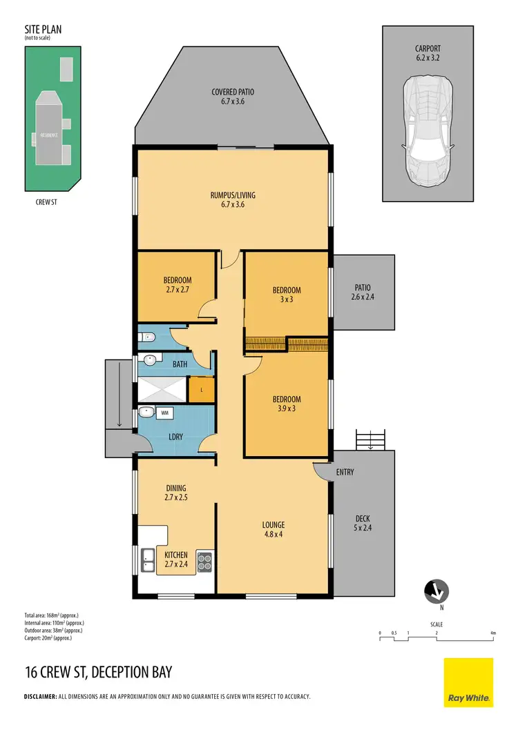 Floorplan of Homely house listing, 16 Crew Street, Deception Bay QLD 4508