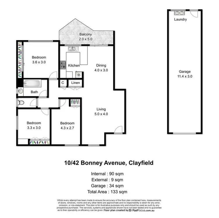 Floorplan of Homely apartment listing, 10/42 Bonney Avenue, Clayfield QLD 4011
