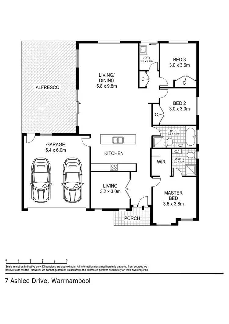 Floorplan of Homely house listing, 7 Ashlee Drive, Warrnambool VIC 3280