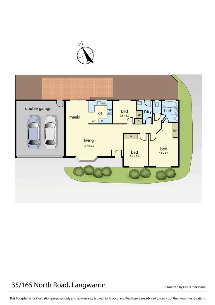 Floorplan of Homely unit listing, 35/165 North Road, Langwarrin VIC 3910