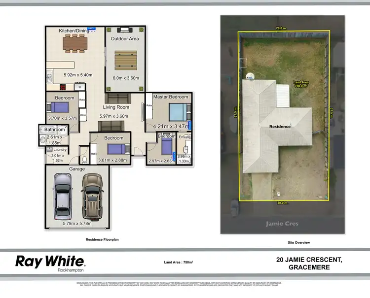 Floorplan of Homely house listing, 20 Jamie Crescent, Gracemere QLD 4702