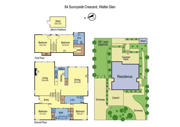 Floorplan of Homely house listing, 84 Sunnyside Crescent, Wattle Glen VIC 3096