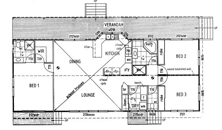 Floorplan of Homely house listing, 9 Oakes Drive, Burrum Heads QLD 4659