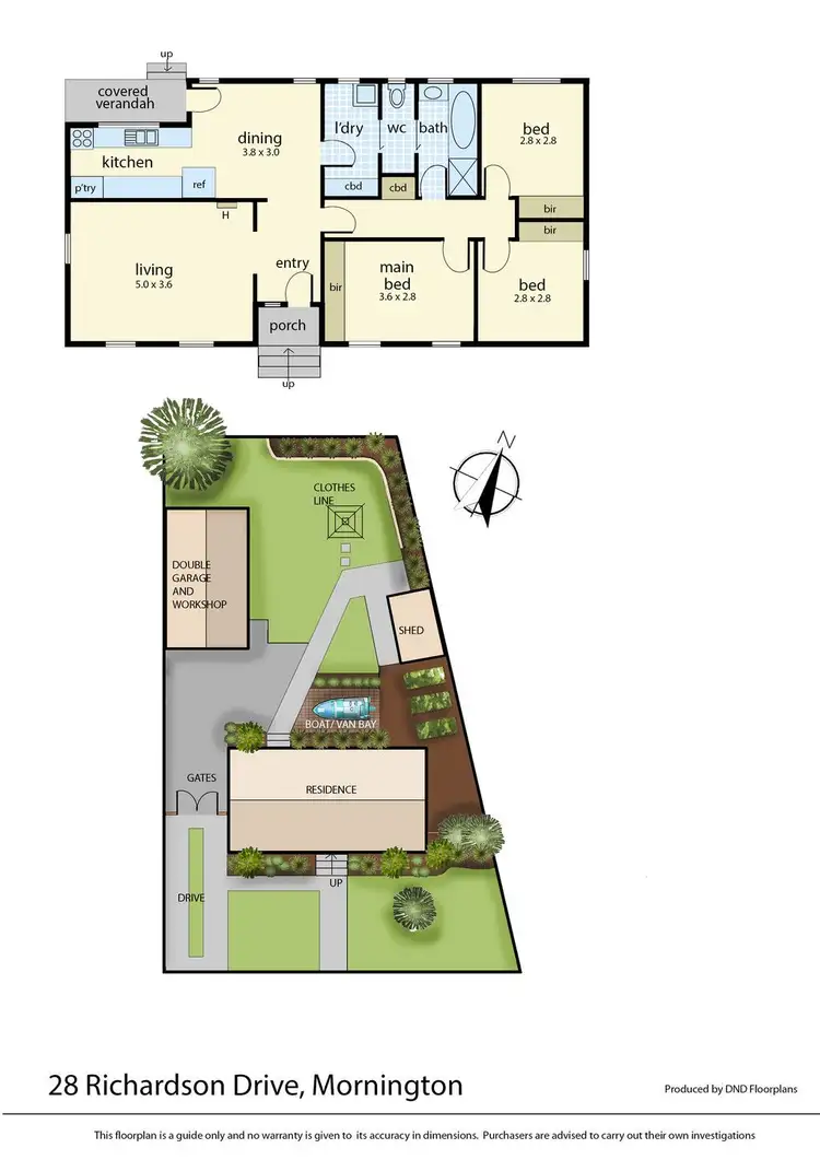 Floorplan of Homely house listing, 28 Richardson Drive, Mornington VIC 3931