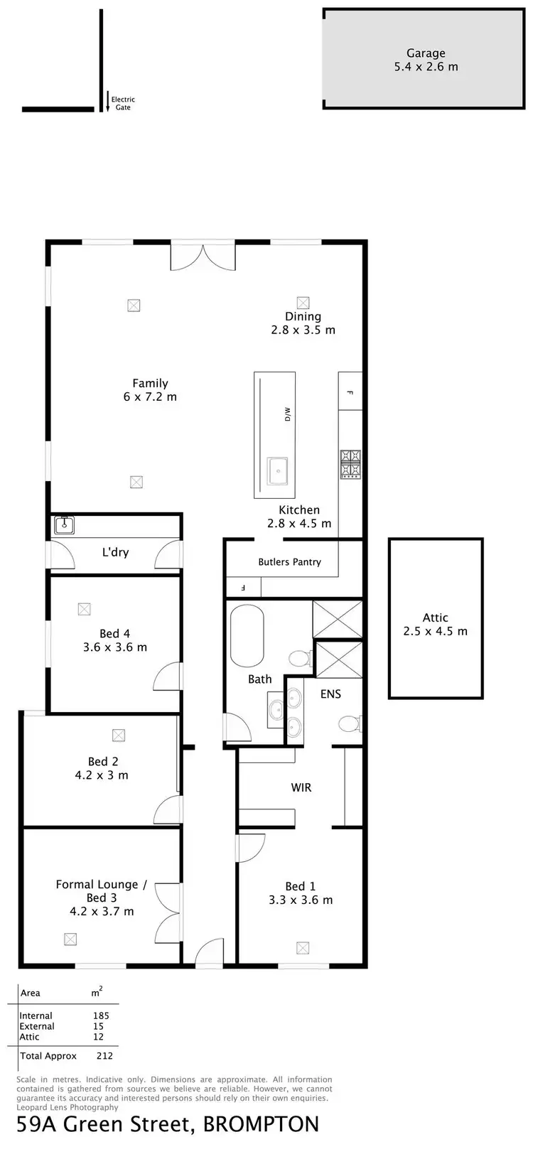 Floorplan of Homely house listing, 59A Green Street, Brompton SA 5007