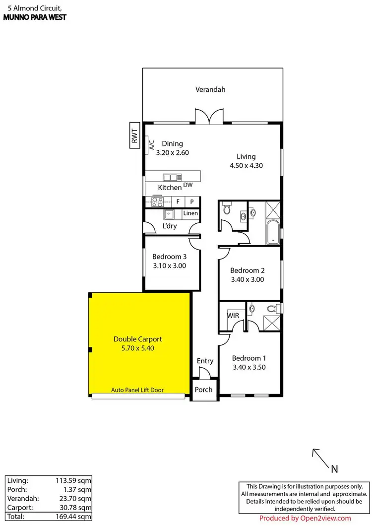 Floorplan of Homely house listing, 5 Almond Circuit, Munno Para West SA 5115