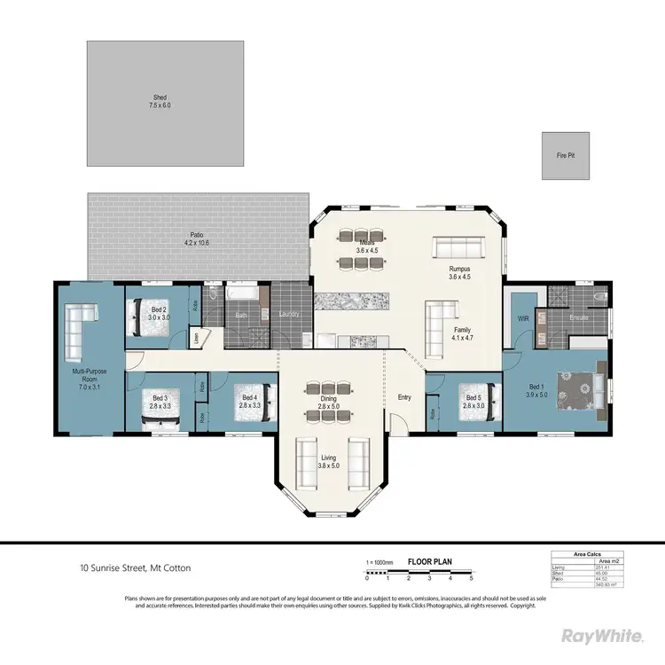 Floorplan of Homely house listing, 10 Sunrise Street, Mount Cotton QLD 4165