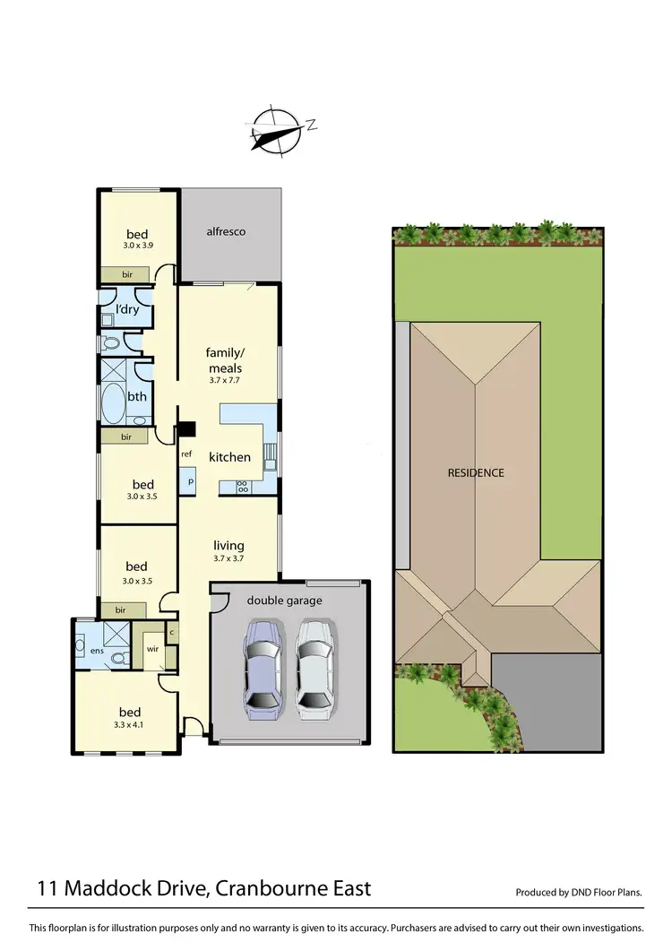 Floorplan of Homely house listing, 11 Maddock Drive, Cranbourne East VIC 3977