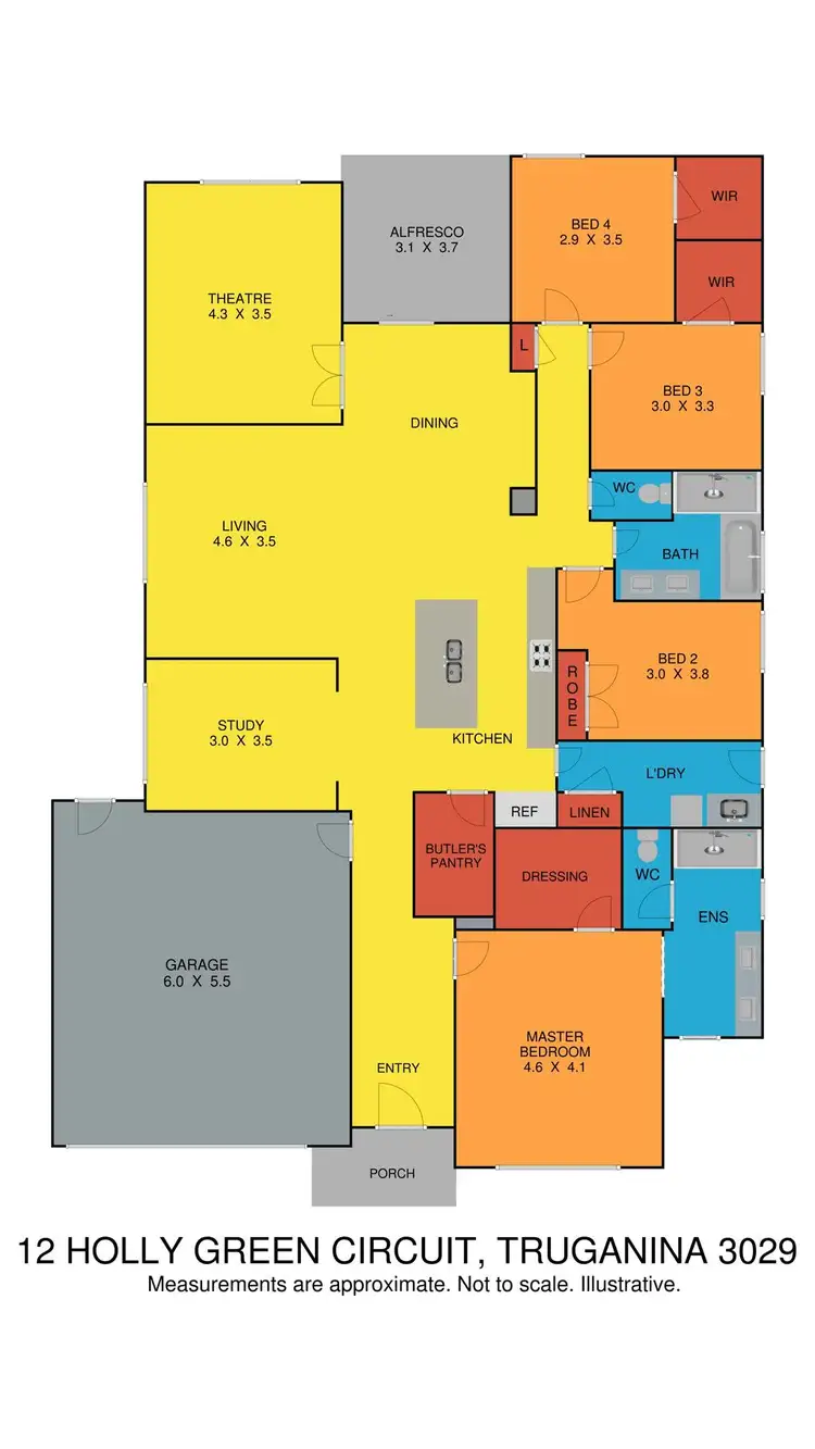 Floorplan of Homely house listing, 12 Holly Green Circuit, Truganina VIC 3029