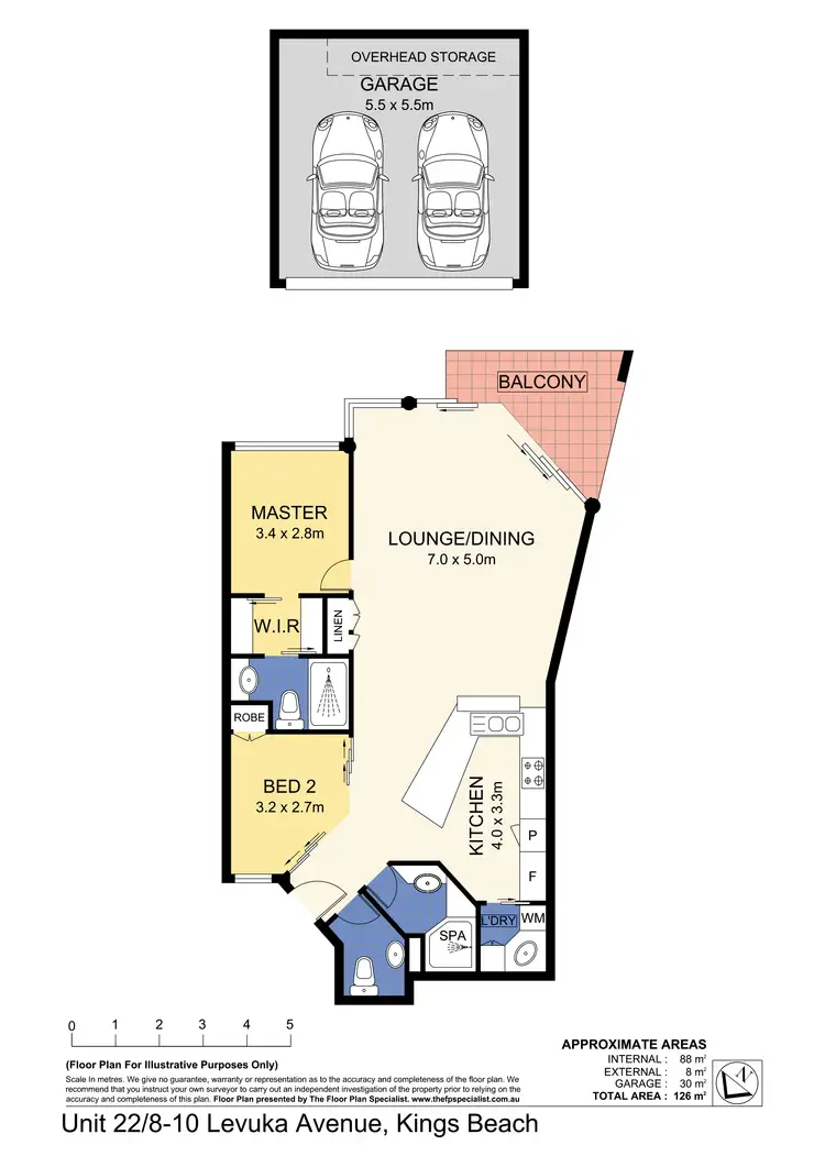 Floorplan of Homely unit listing, Unit 22/8 Levuka Avenue, Kings Beach QLD 4551