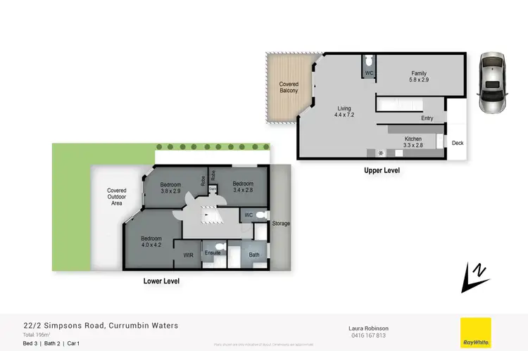 Floorplan of Homely townhouse listing, 22/2 Simpsons Road, Currumbin Waters QLD 4223