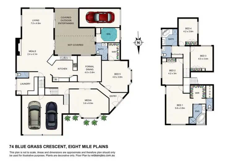 Floorplan of Homely house listing, 74 Blue Grass Crescent, Eight Mile Plains QLD 4113