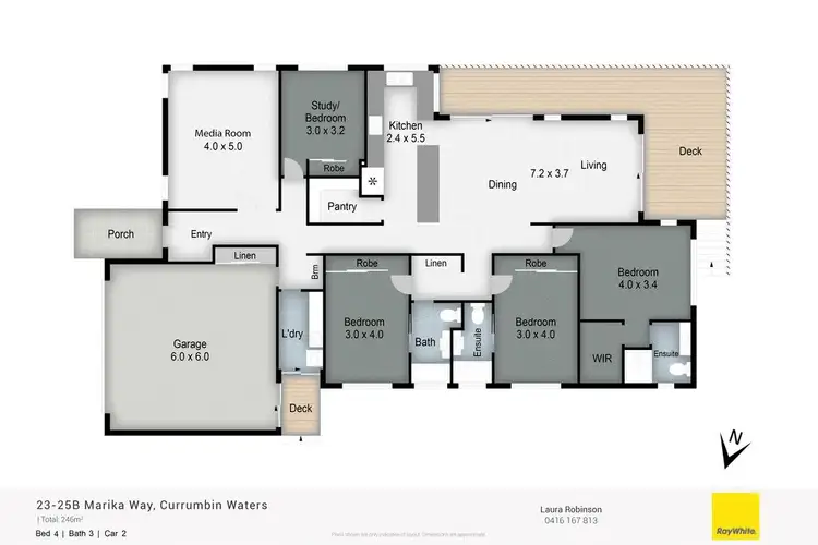 Floorplan of Homely house listing, 25B Marika Way, Currumbin Waters QLD 4223