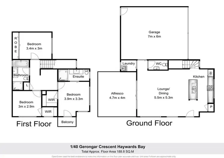 Floorplan of Homely house listing, 1/40 Gerongar Crescent, Haywards Bay NSW 2530