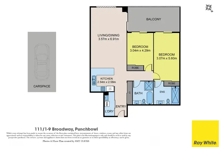 Floorplan of Homely unit listing, 111/1 Broadway, Punchbowl NSW 2196
