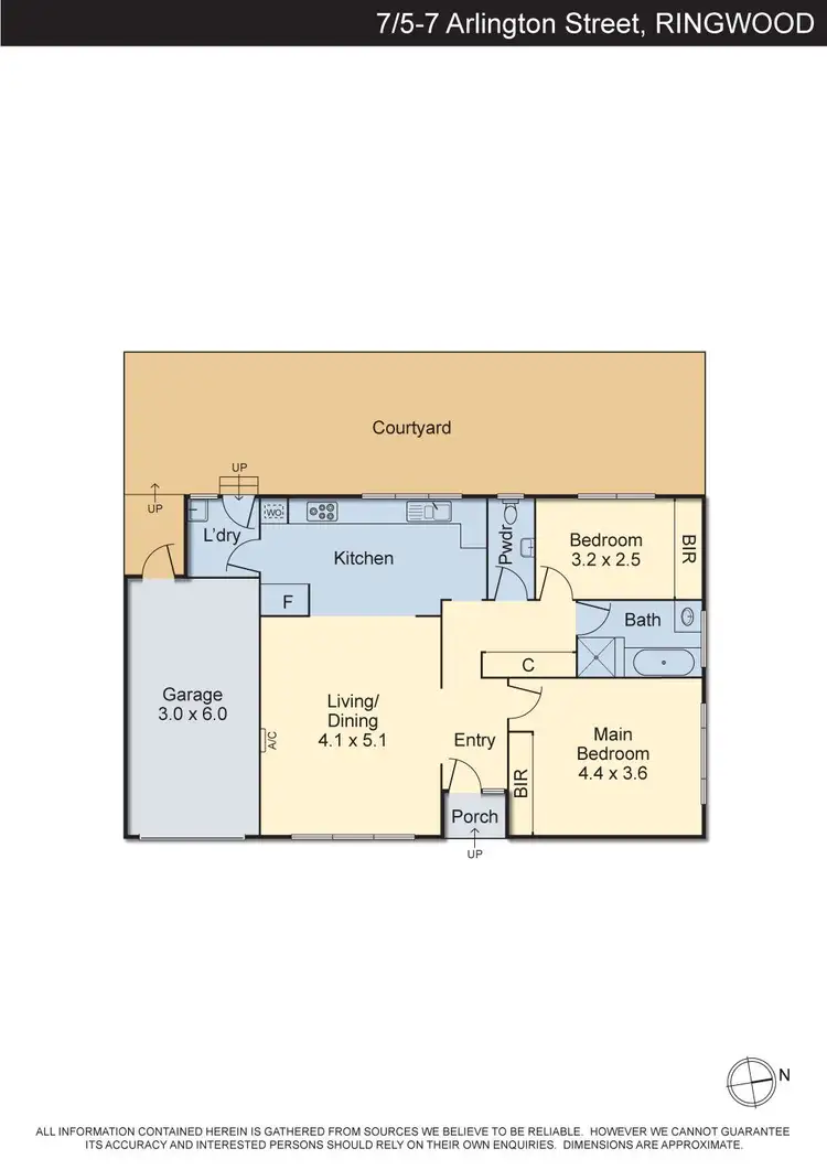 Floorplan of Homely unit listing, 7/5-7 Arlington Street, Ringwood VIC 3134