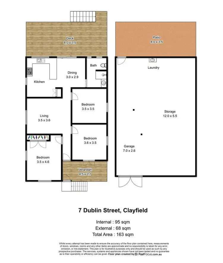 Floorplan of Homely house listing, 7 Dublin Street, Clayfield QLD 4011