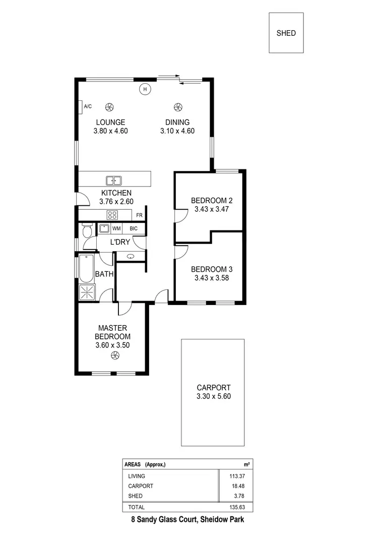 Floorplan of Homely house listing, 8 Sandy Glass Court, Sheidow Park SA 5158